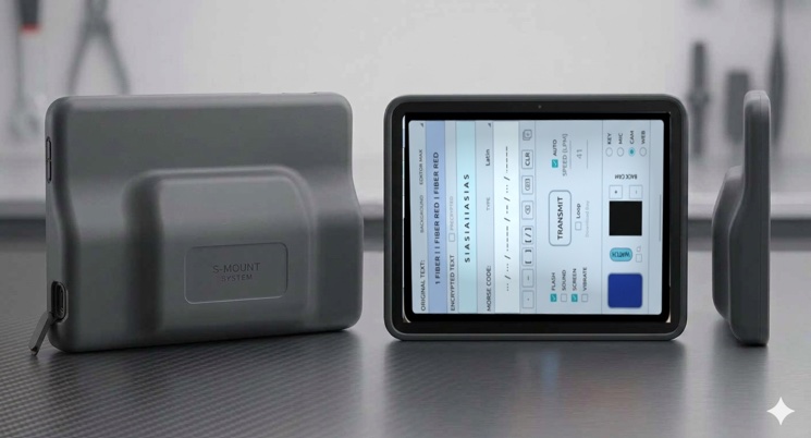 3D rendering of the Type 1A receive device in its S-mount enclosure